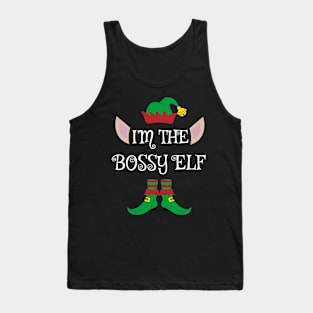 I'm The Bossy Christmas XMas Elf Tank Top